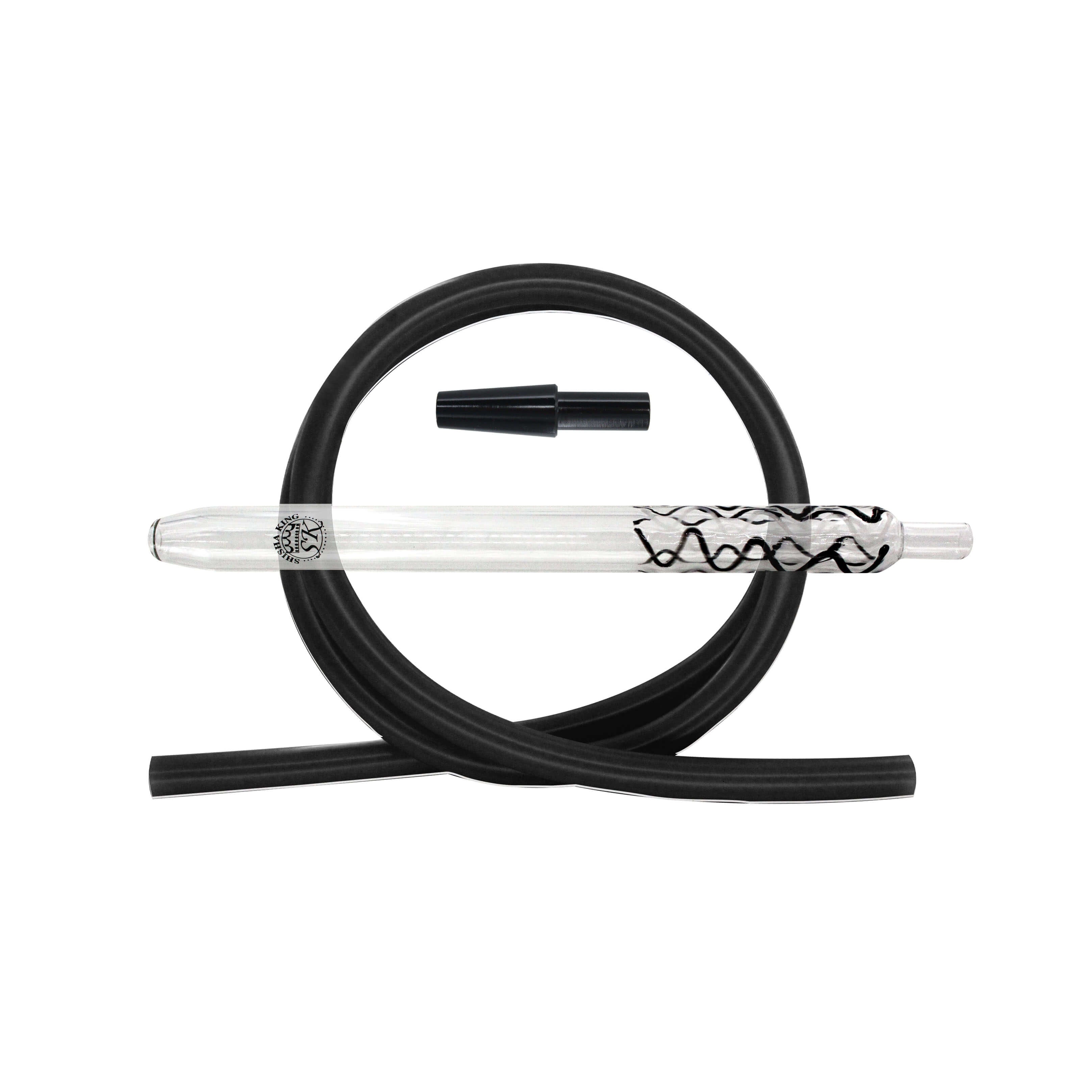 SKS Magic Stripes Silikonschlauchset - Black-White/Black