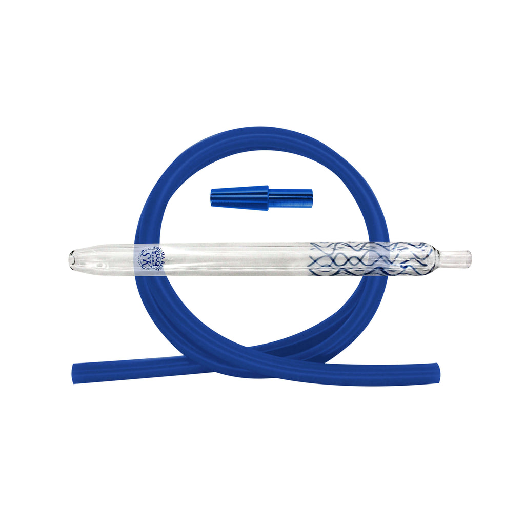 SKS Magic Stripes Silikonschlauchset - Blue/Blue