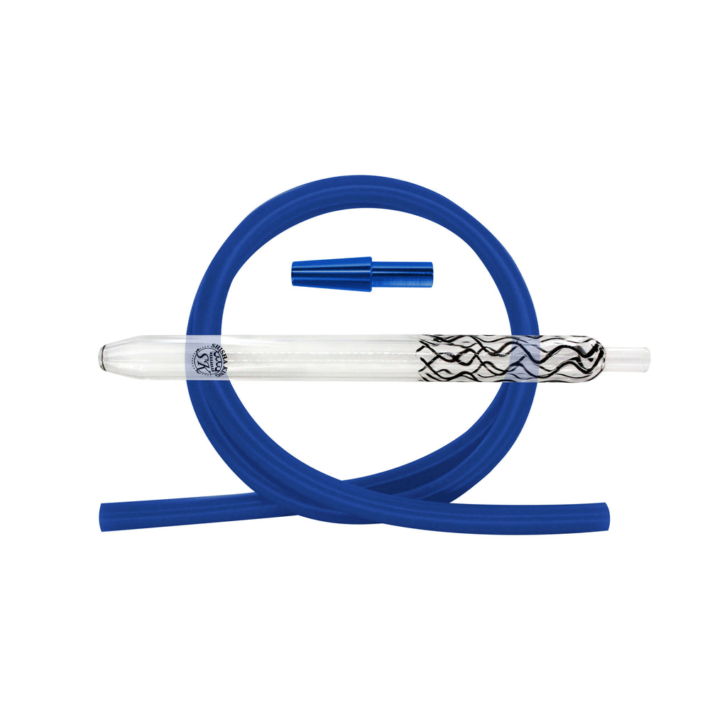 SKS Magic Stripes Silikonschlauchset - Black/Blue