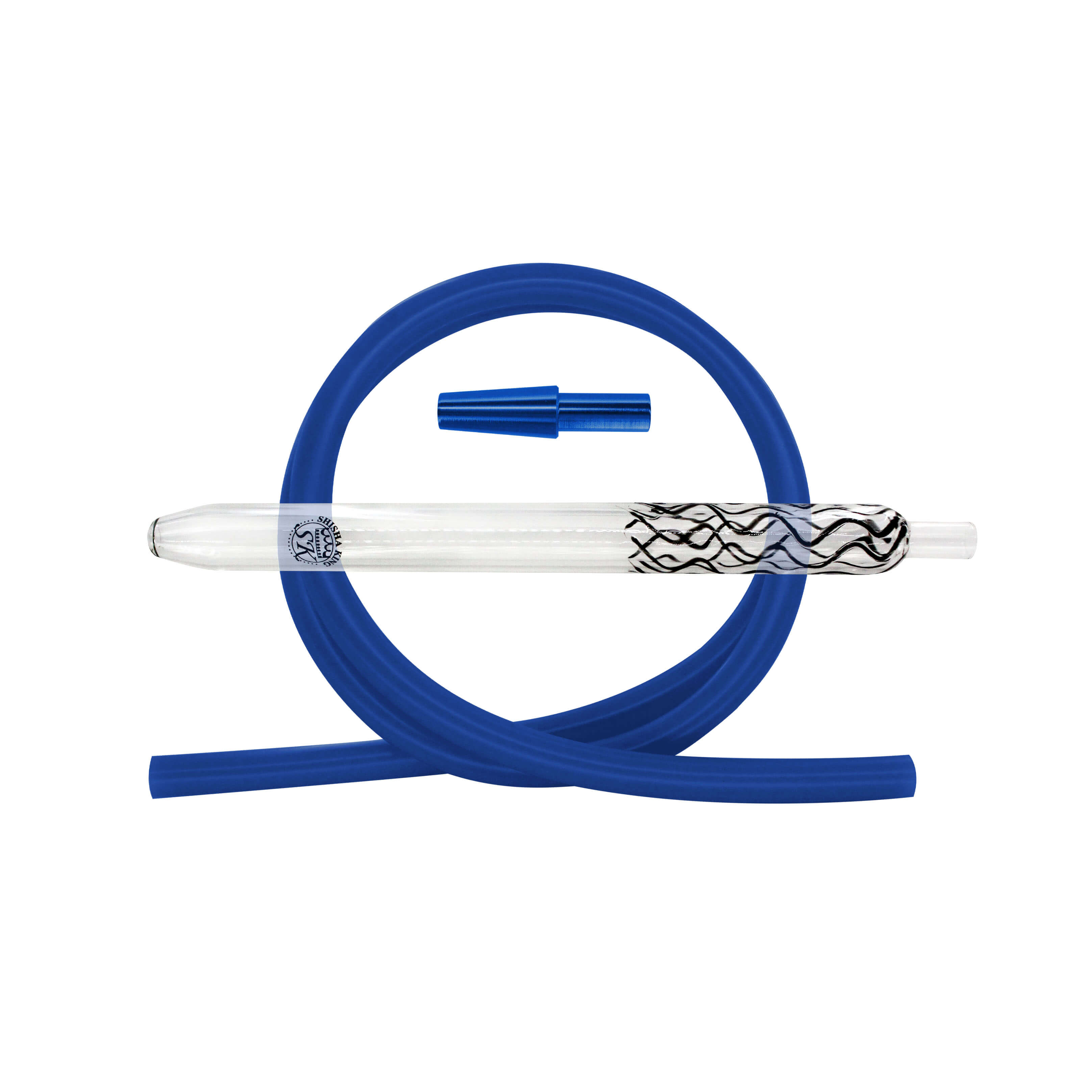 SKS Magic Stripes Silikonschlauchset - Black/Blue