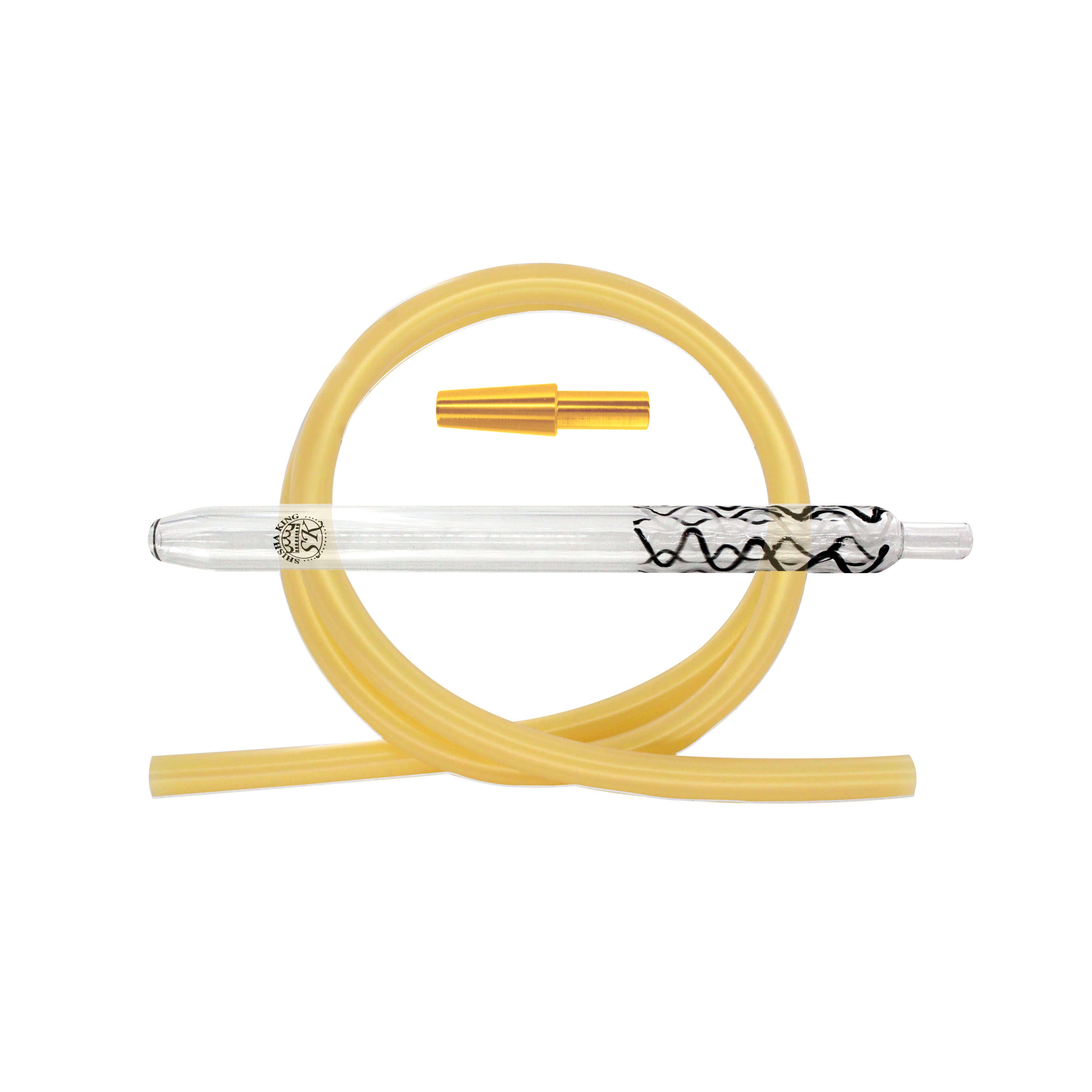 SKS Magic Stripes Silikonschlauchset - Black-White/Gold