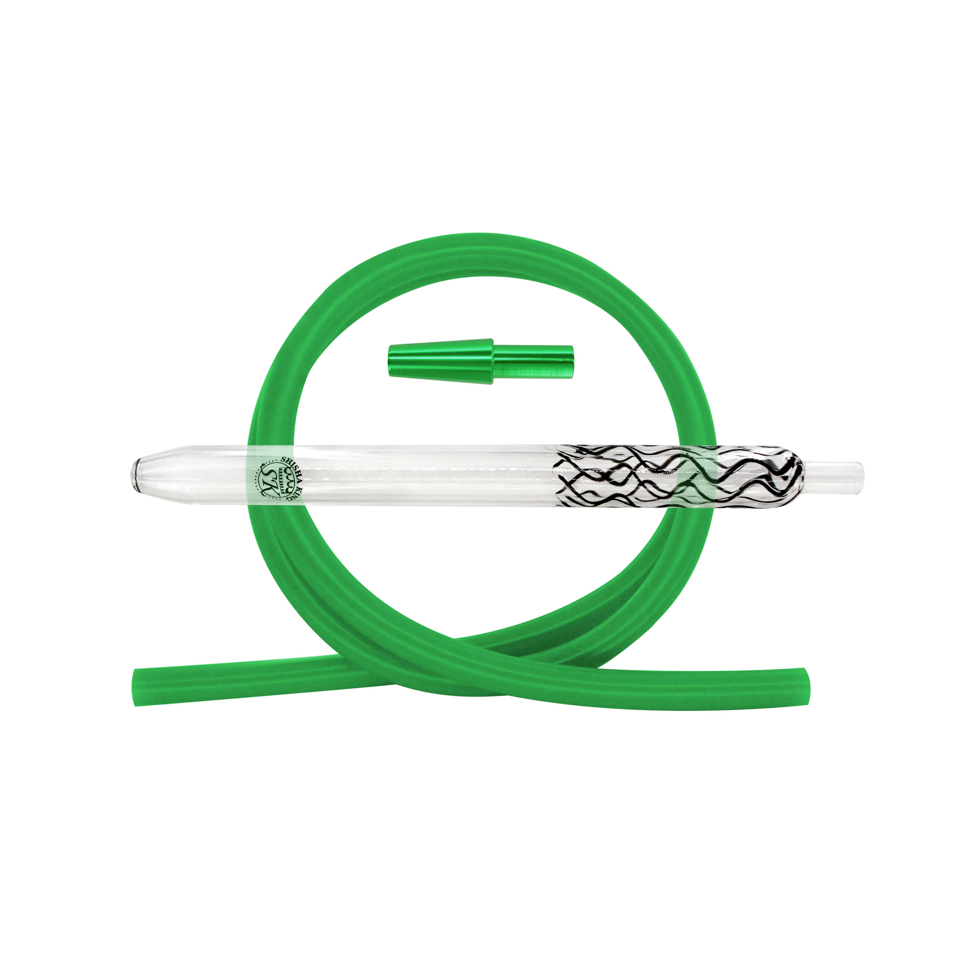 SKS Magic Stripes Silikonschlauchset - Black/Green