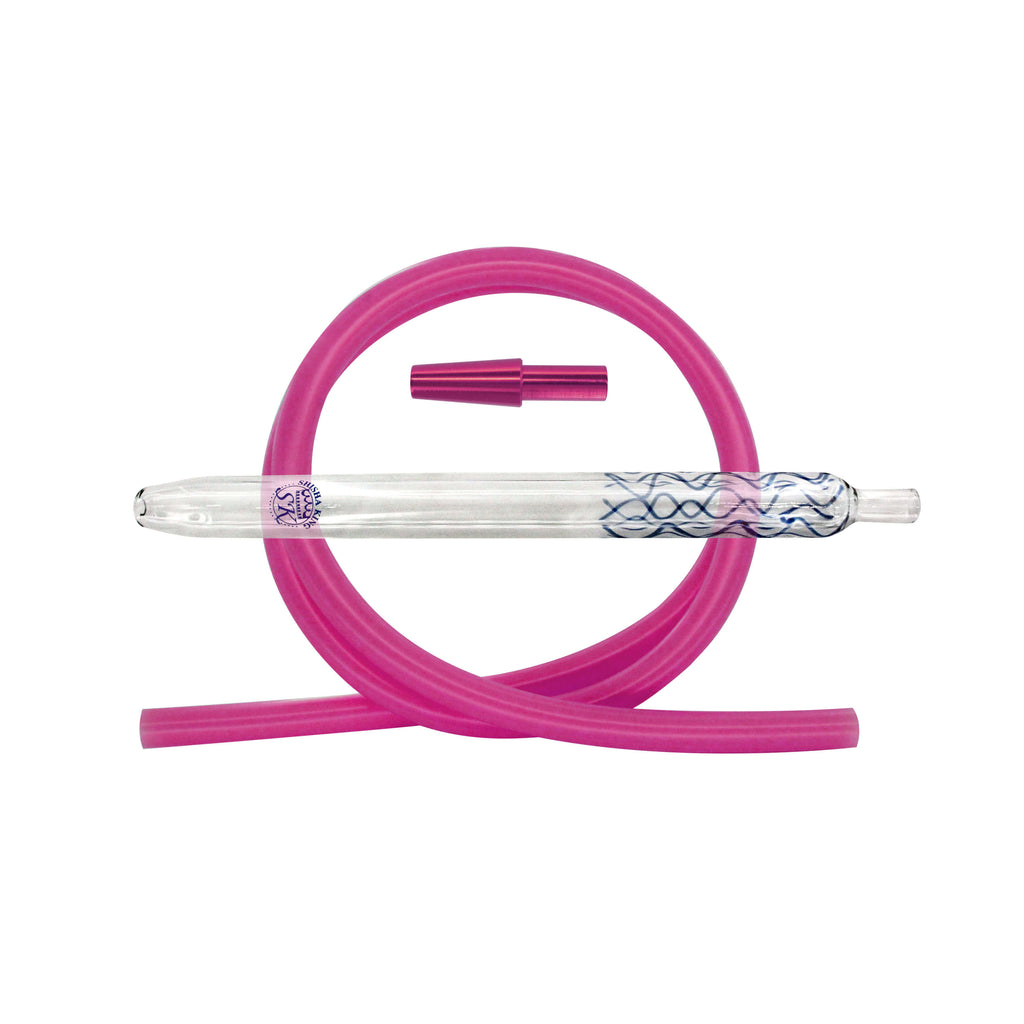 SKS Magic Stripes Silikonschlauchset - Blue/Pink