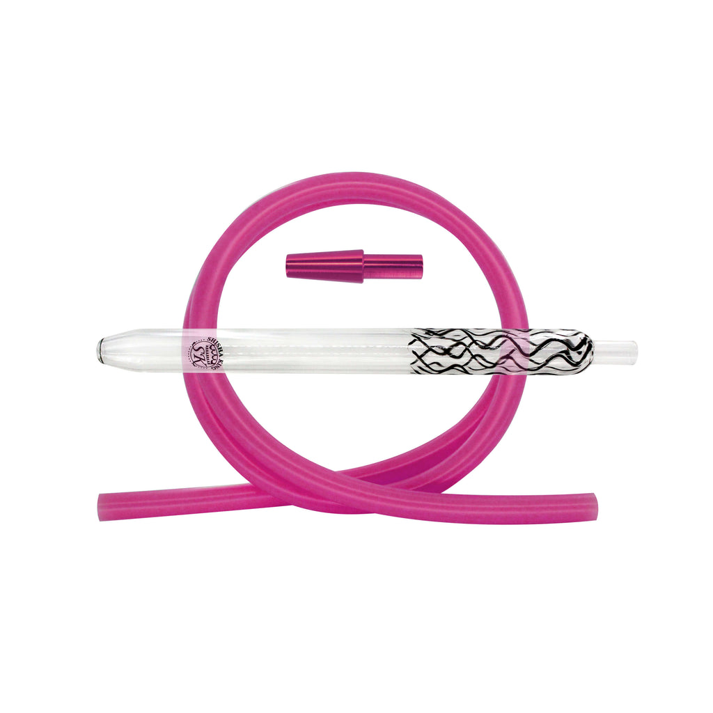 SKS Magic Stripes Silikonschlauchset - Black/Pink