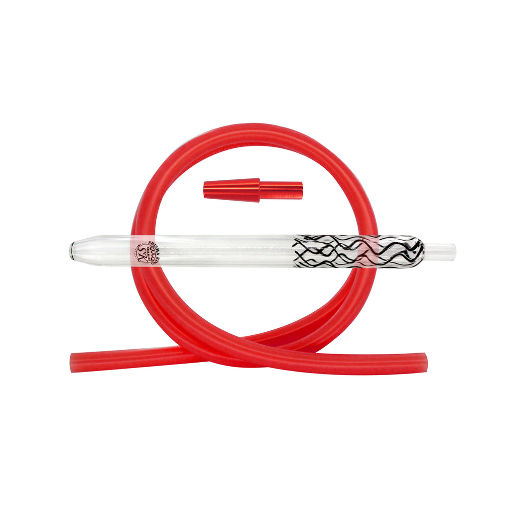 SKS Magic Stripes Silikonschlauchset - Black/Red