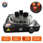 SKS Kohlenanzünder (elektrisch) 1000 Watt Black inkl. Kohlegitter