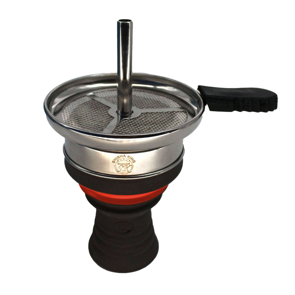 Shisha King Steinkopf Set "Chill Mountain" - Red