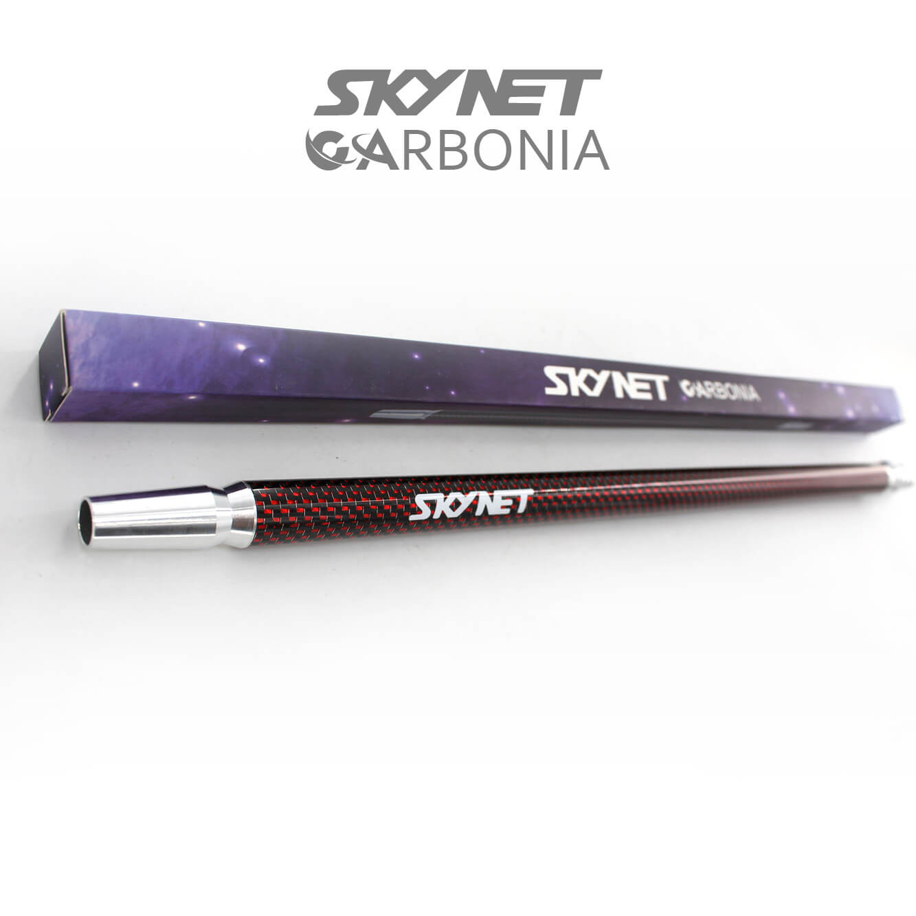 Skynet Carbonia Mundstück - Bright Red Lines