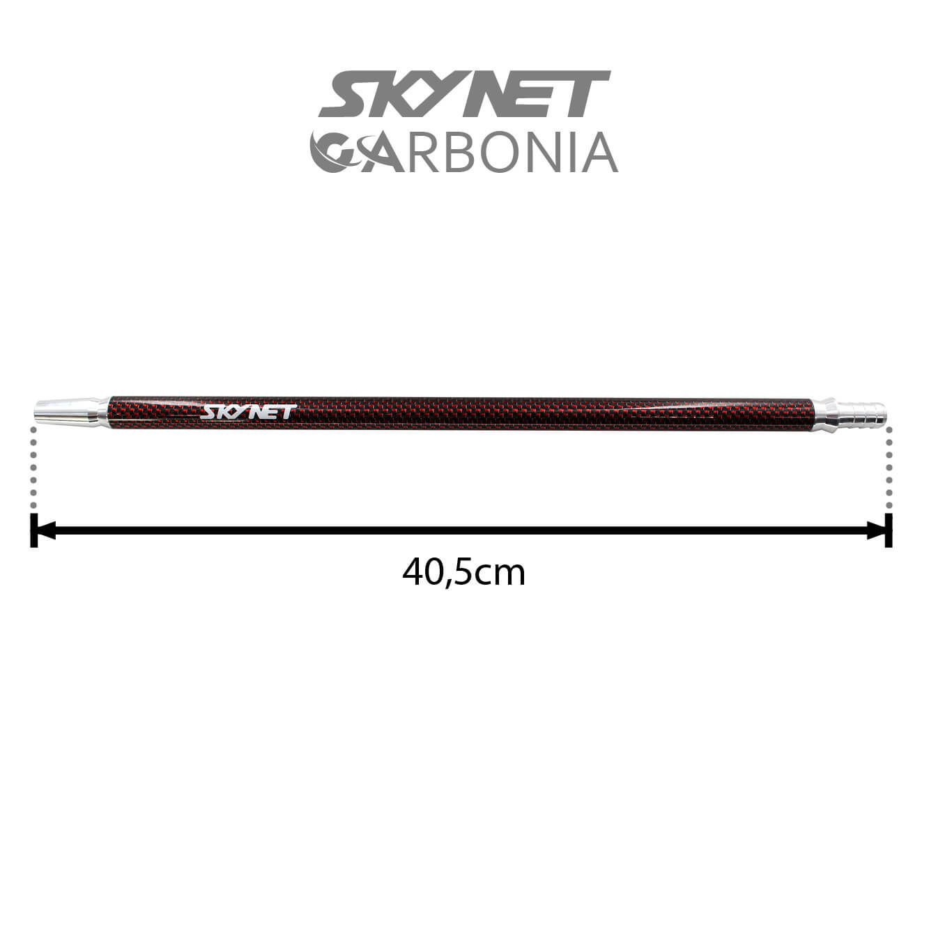 Skynet Carbonia Mundstück - Bright Red Lines