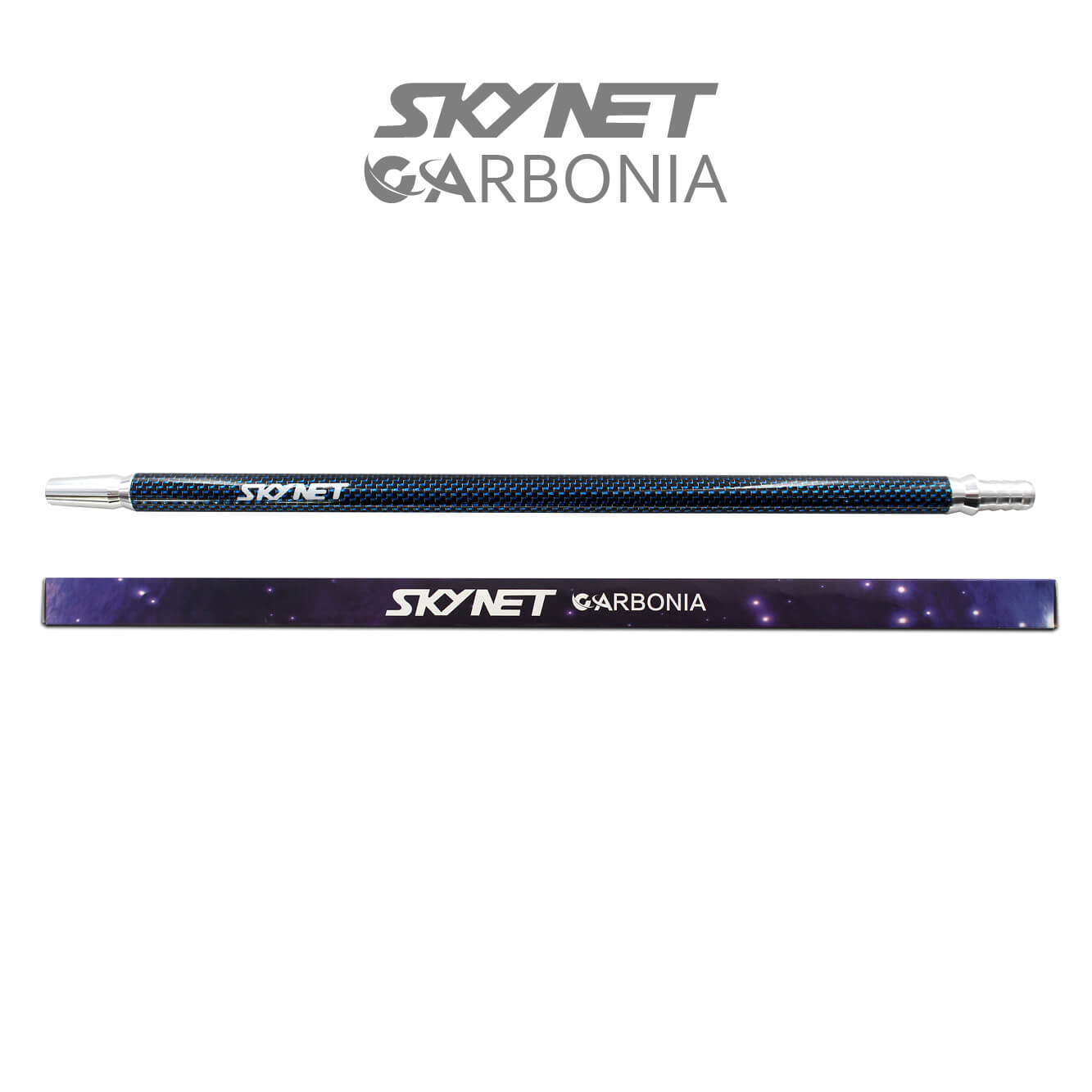 Skynet Carbonia Mundstück - Bright Blue Lines