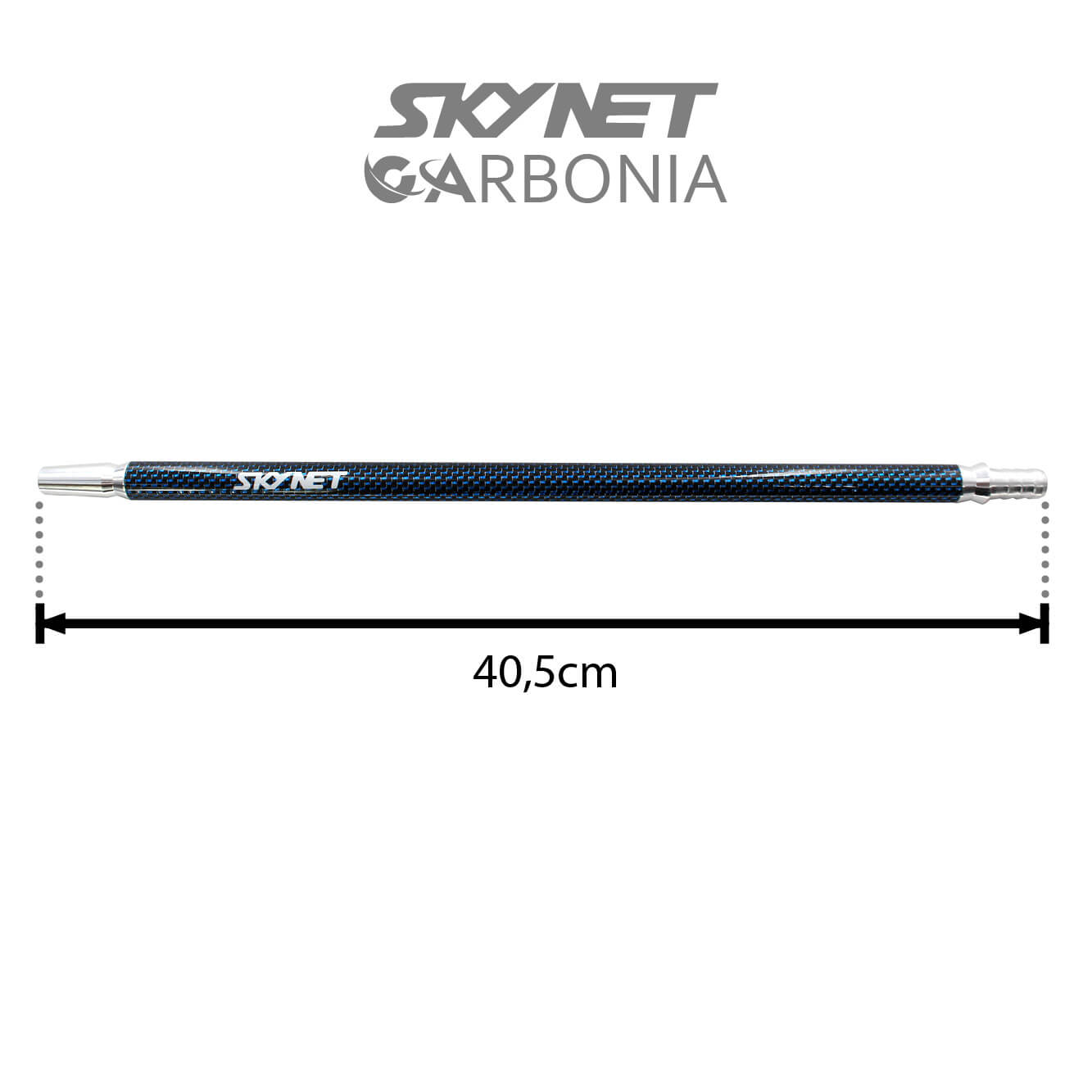 Skynet Carbonia Mundstück - Bright Blue Lines
