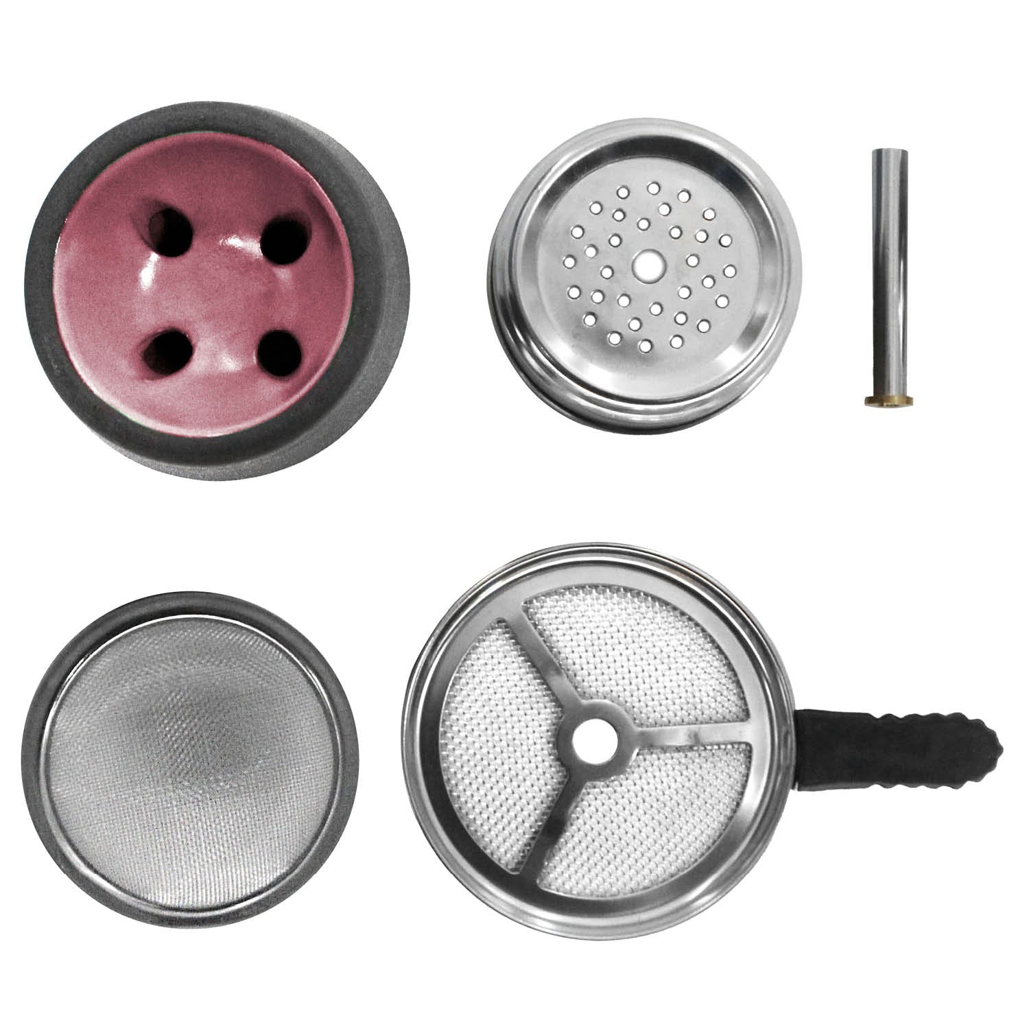 Shisha King Steinkopf Set "Chill Mountain" - Rosa