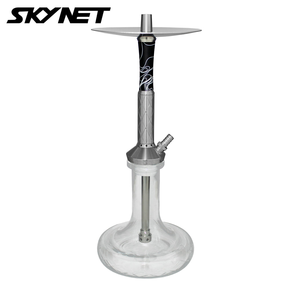 Skynet 738 4U Edelstahl Shisha "Black"