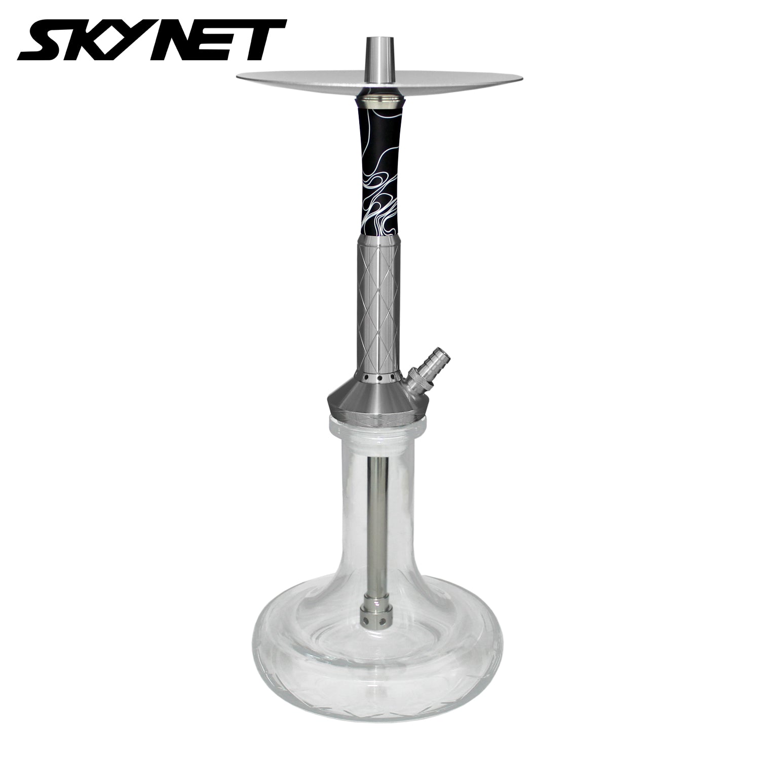 Skynet 738 4U Edelstahl Shisha "Black"