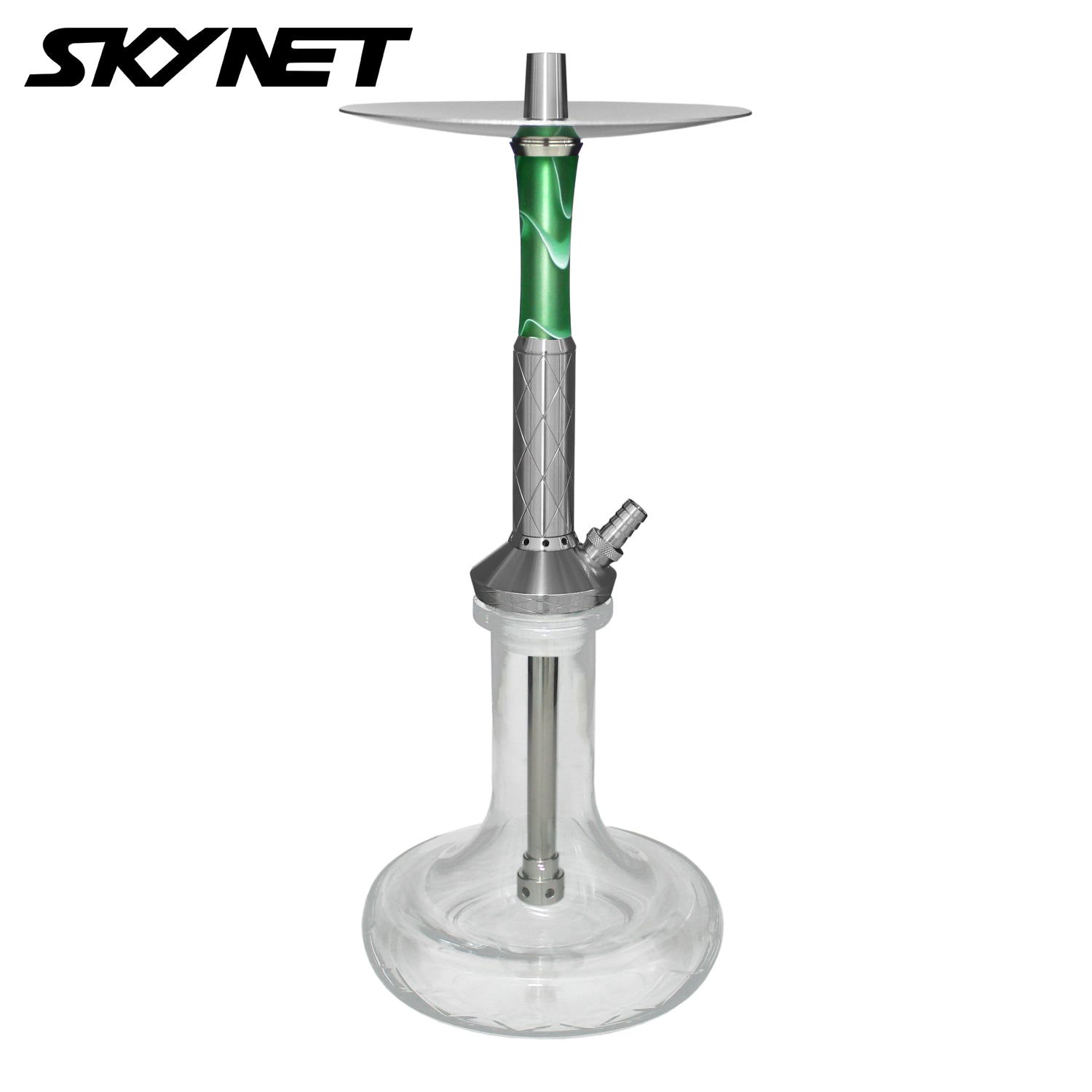 Skynet 738 4U Edelstahl Shisha "Green"