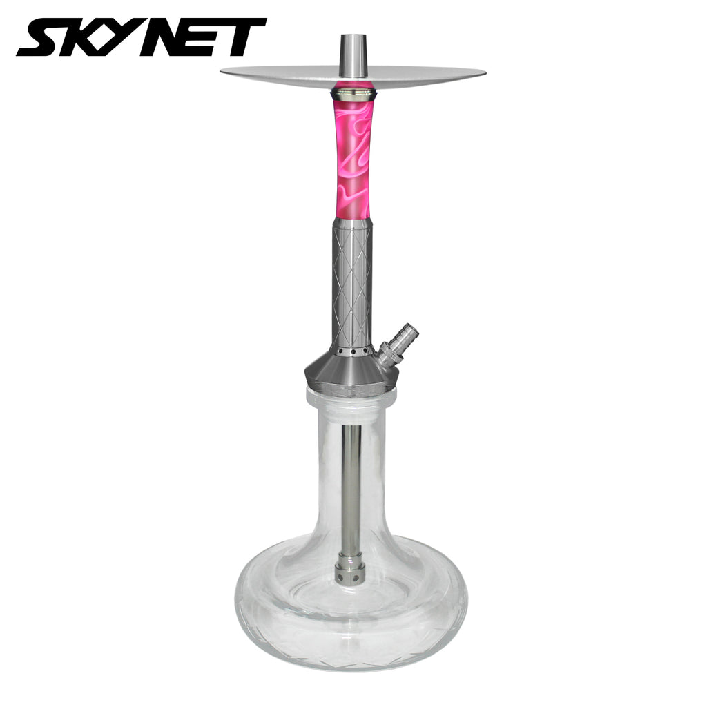 Skynet 738 4U Edelstahl Shisha "Pink"