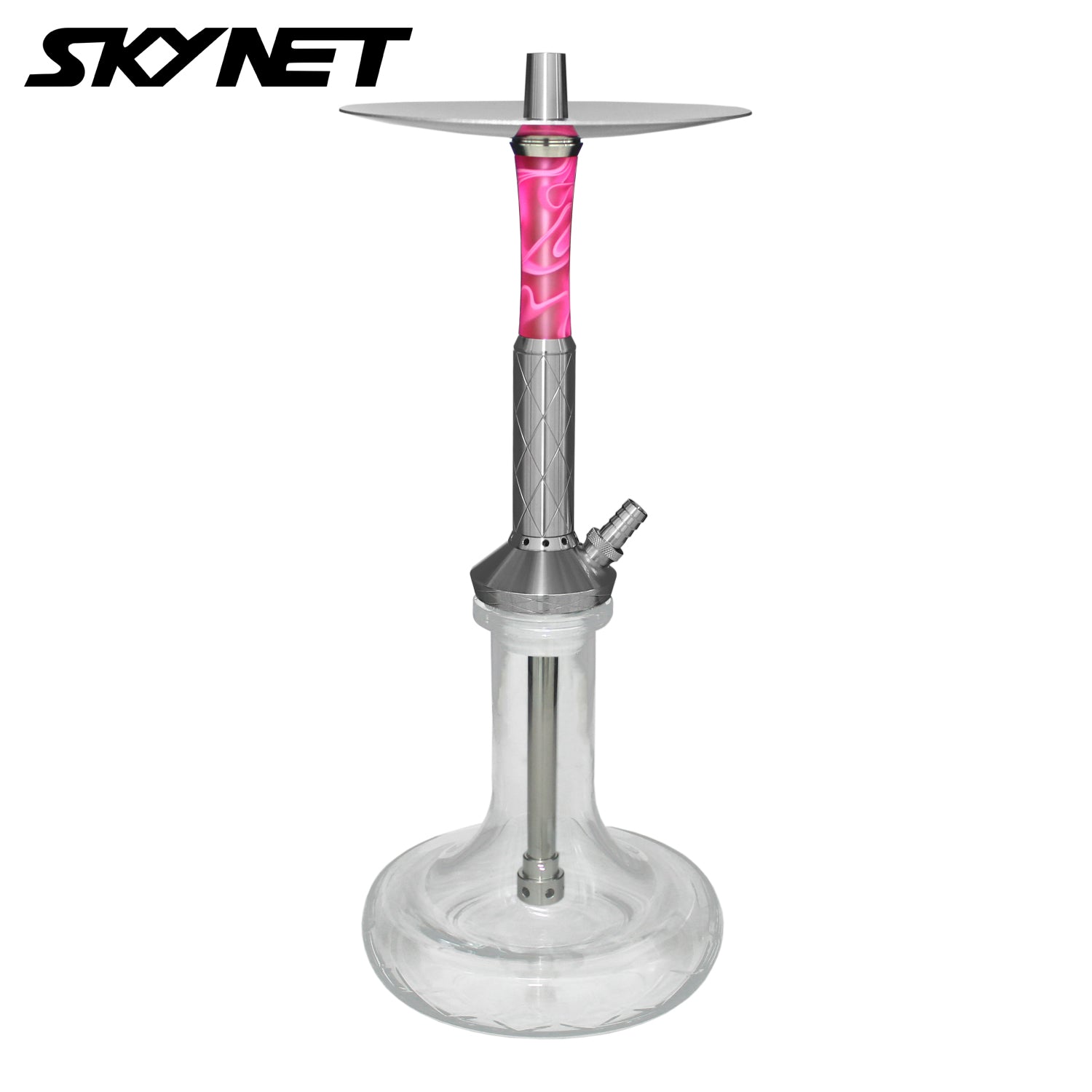 Skynet 738 4U Edelstahl Shisha "Pink"