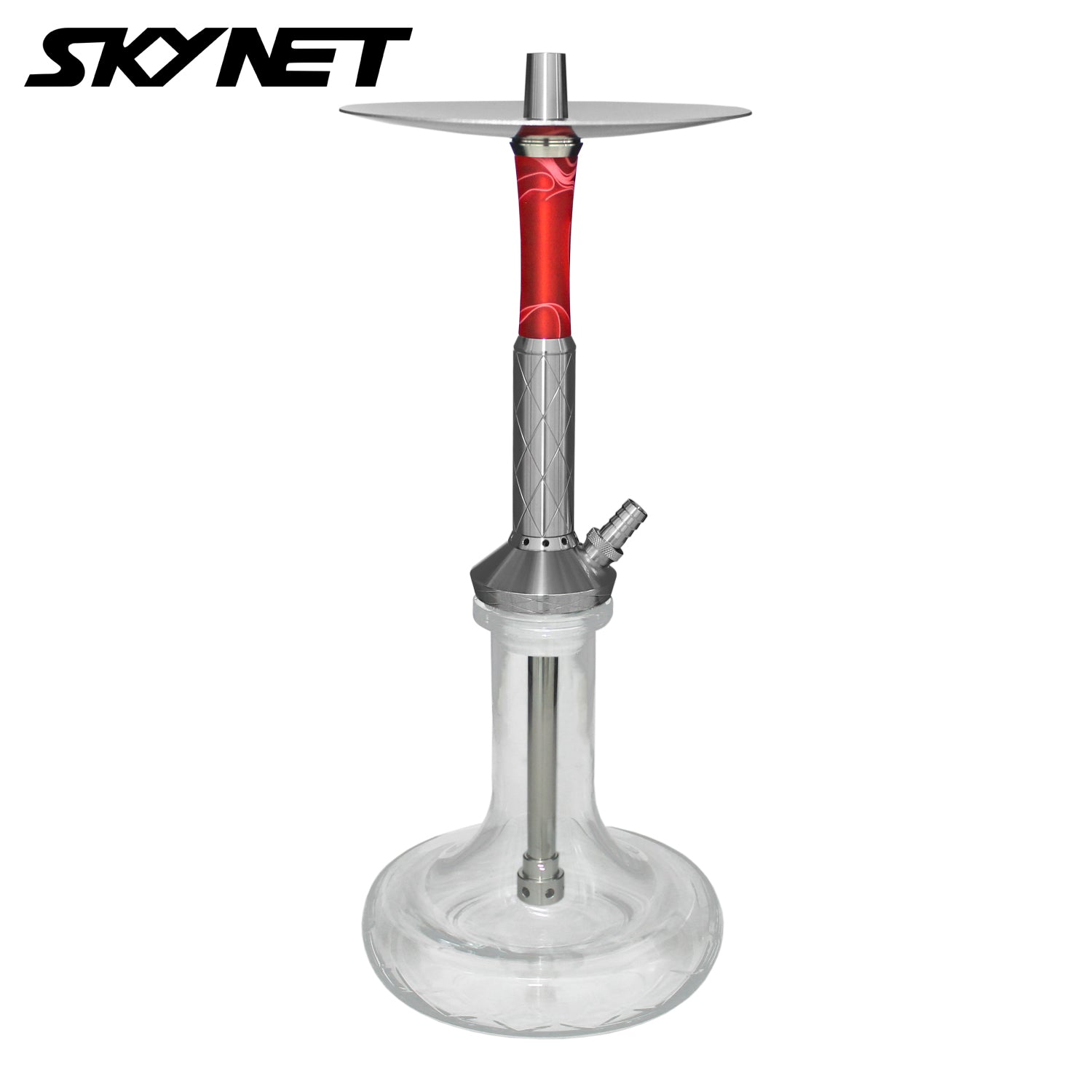 Skynet 738 4U Edelstahl Shisha "Red"