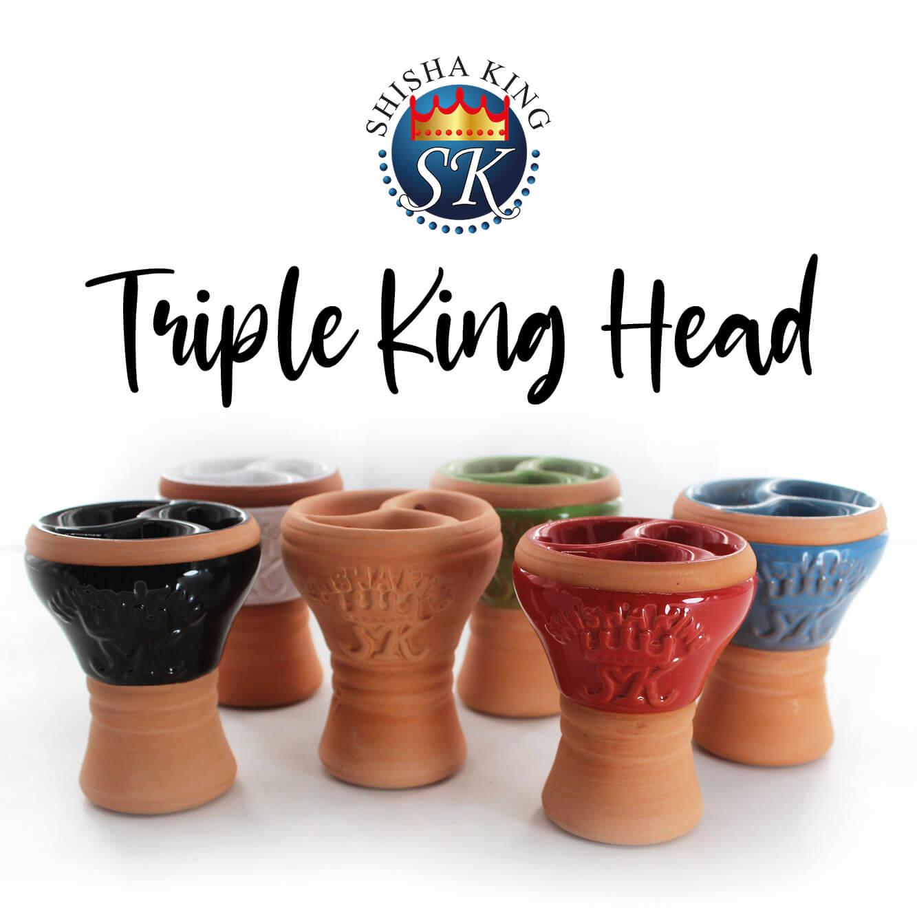 SKS Triple King Head - White