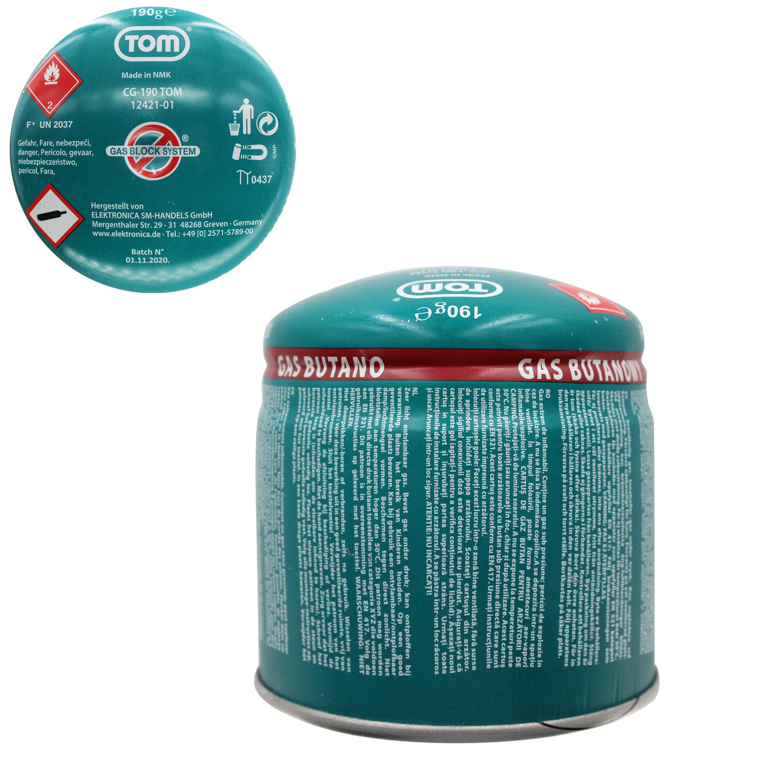 TOM Gaskartusche 190 g