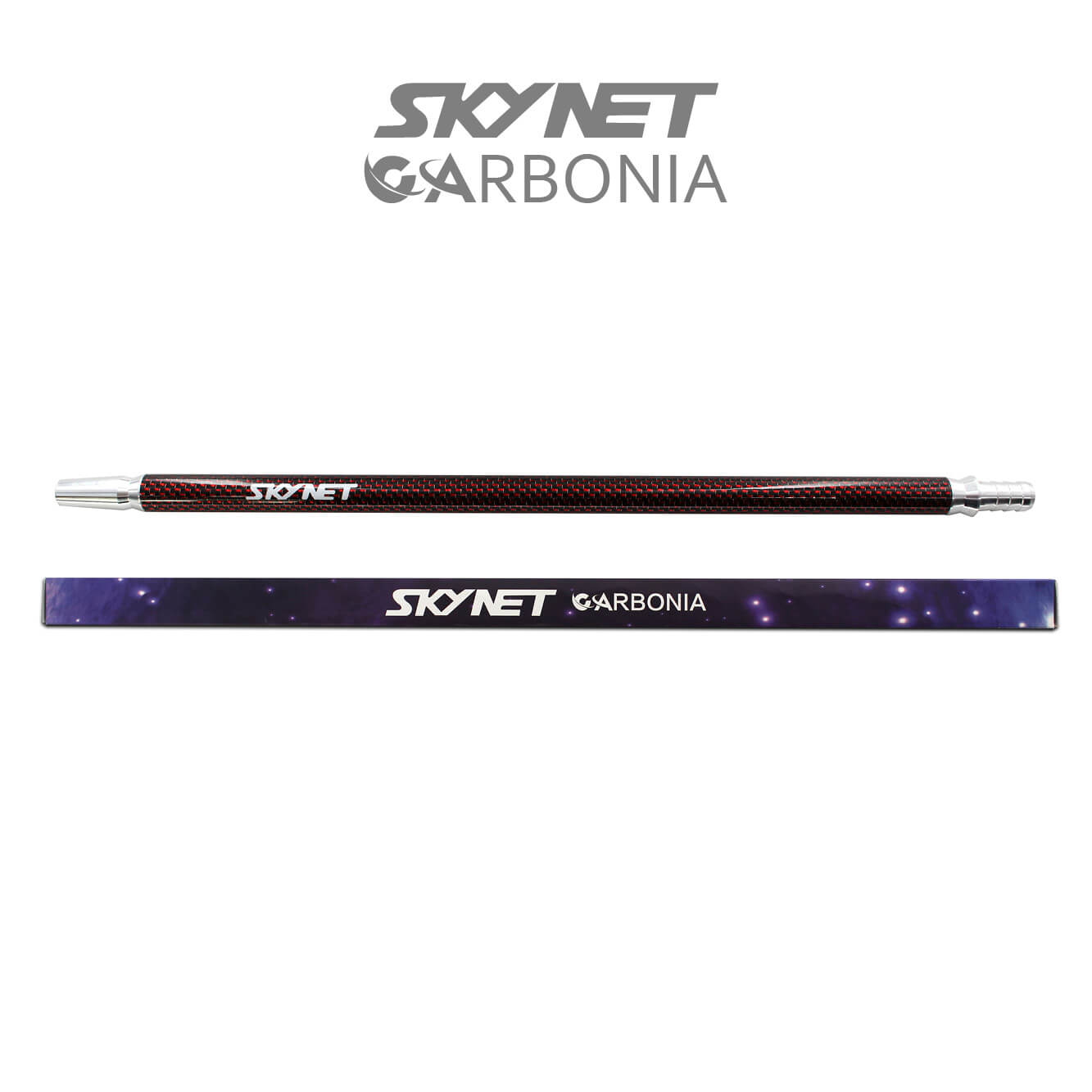 Skynet Carbonia Mundstück - Bright Red Lines