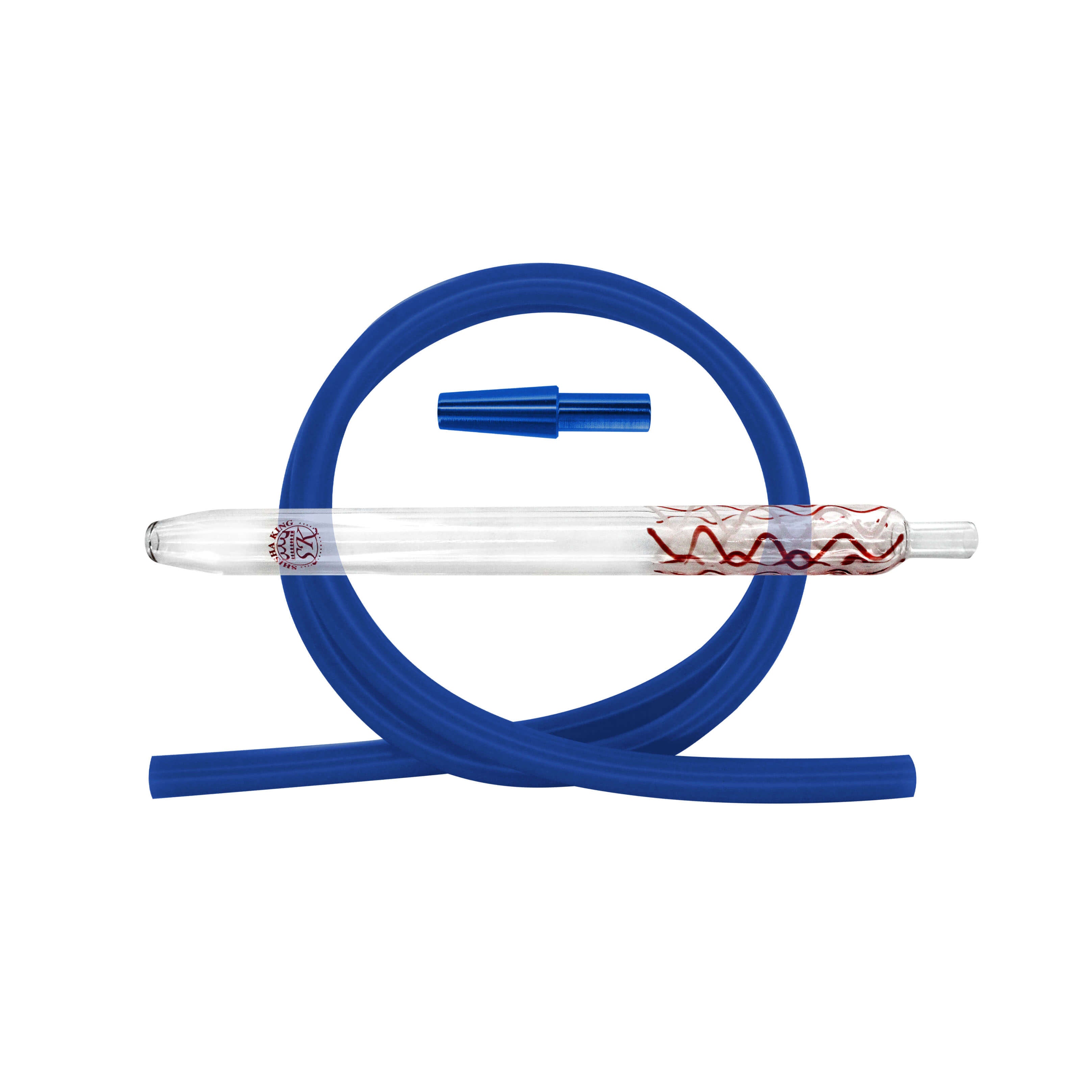 SKS Magic Stripes Silikonschlauchset - Red-White/Blue