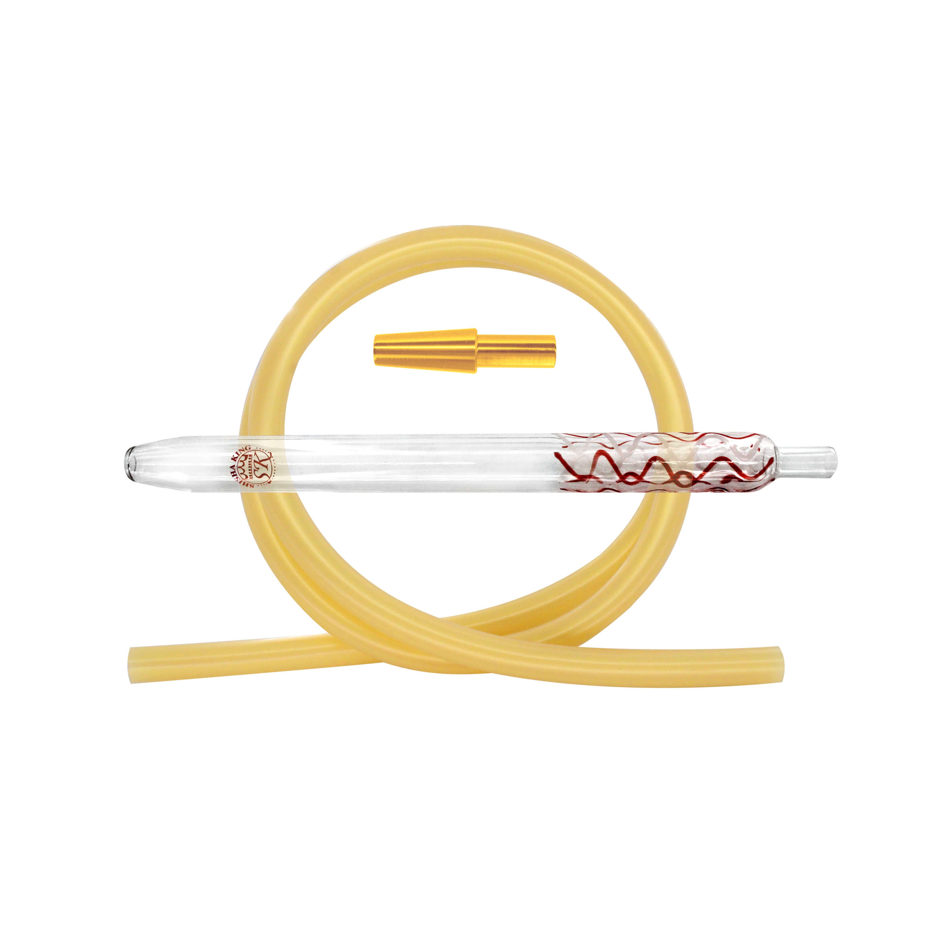 SKS Magic Stripes Silikonschlauchset - Red-White/Gold