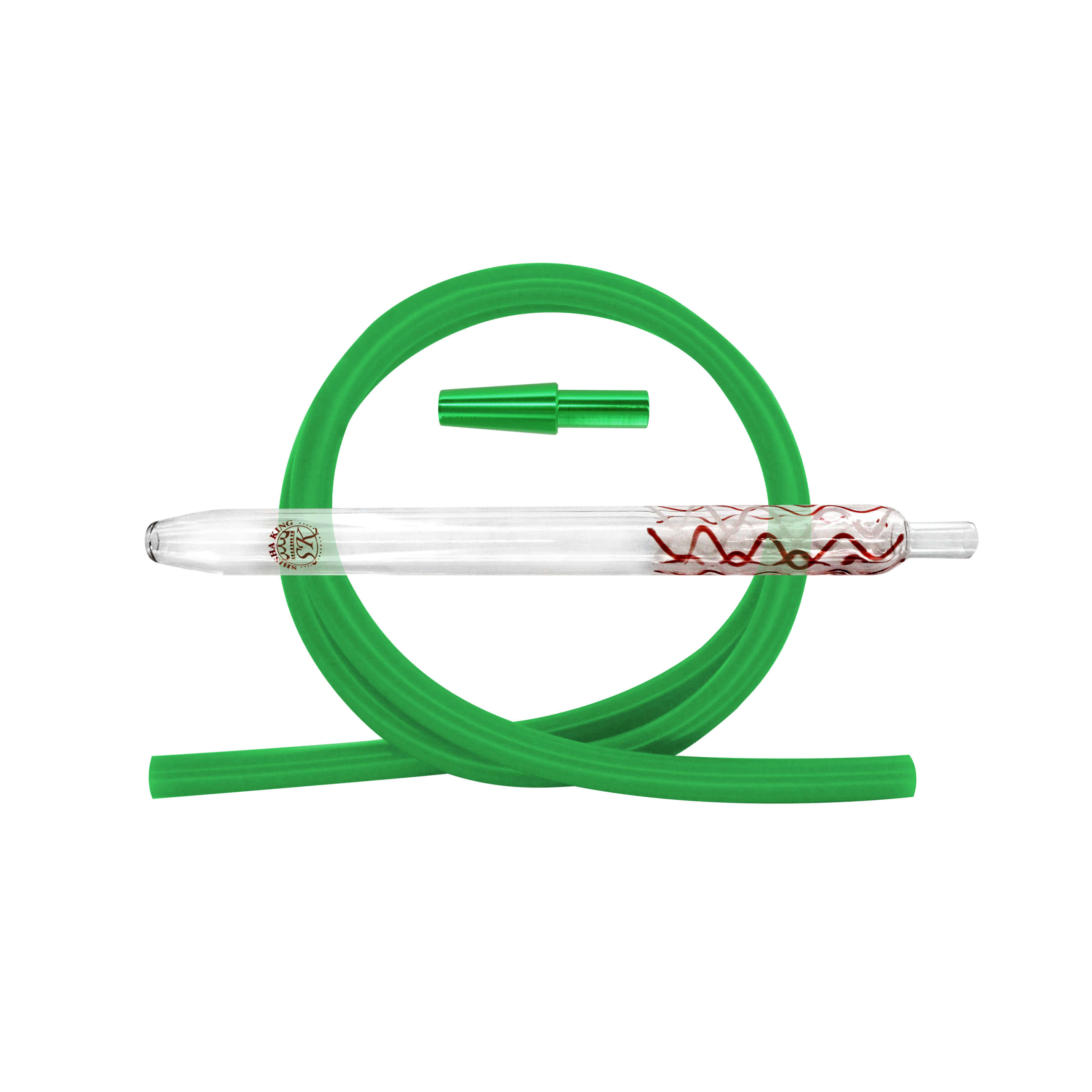 SKS Magic Stripes Silikonschlauchset - Red-White/Green