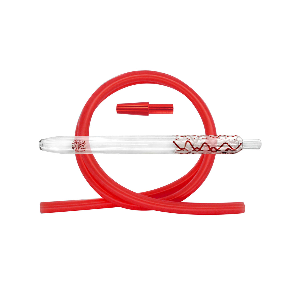 SKS Magic Stripes Silikonschlauchset - Red-White/Red