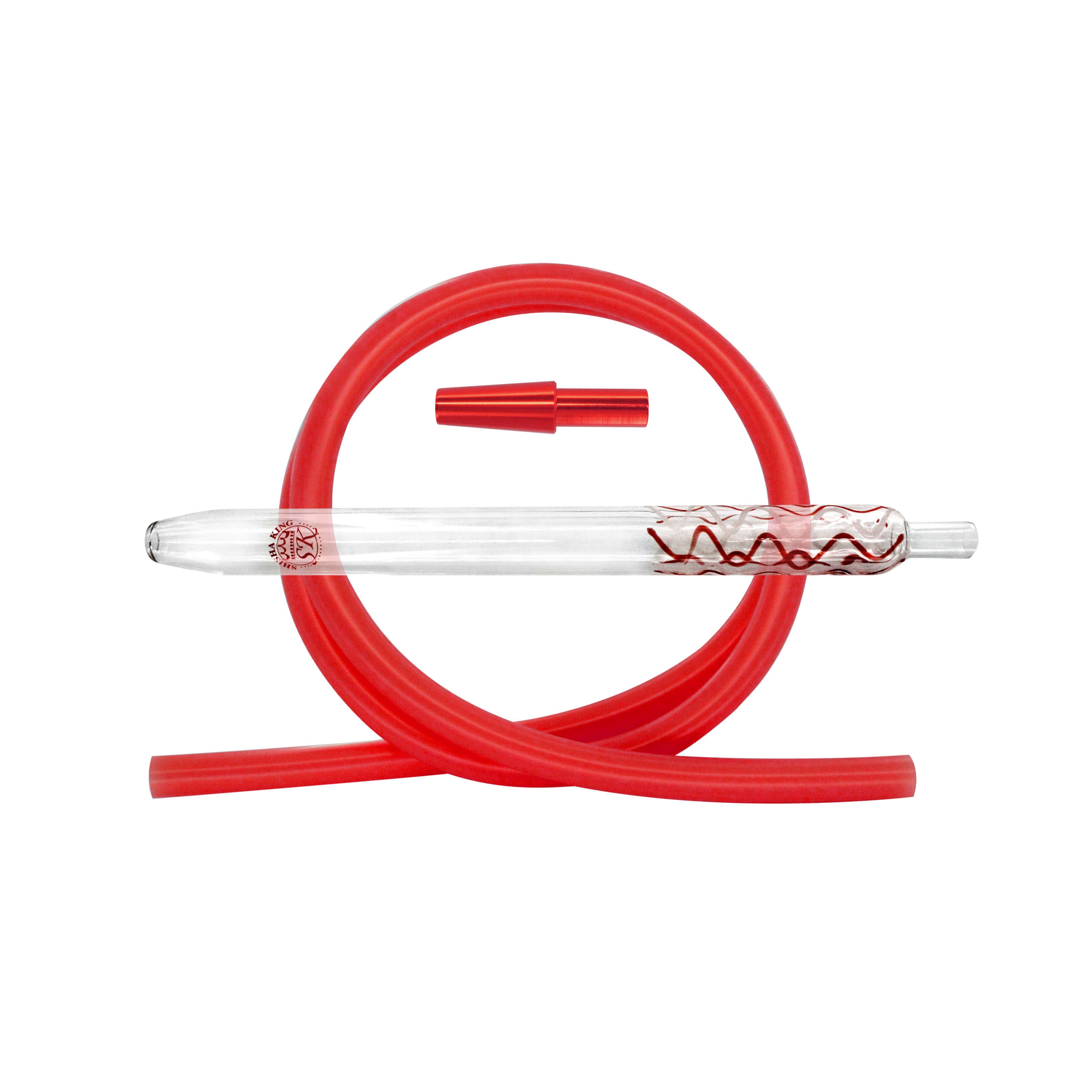 SKS Magic Stripes Silikonschlauchset - Red-White/Red