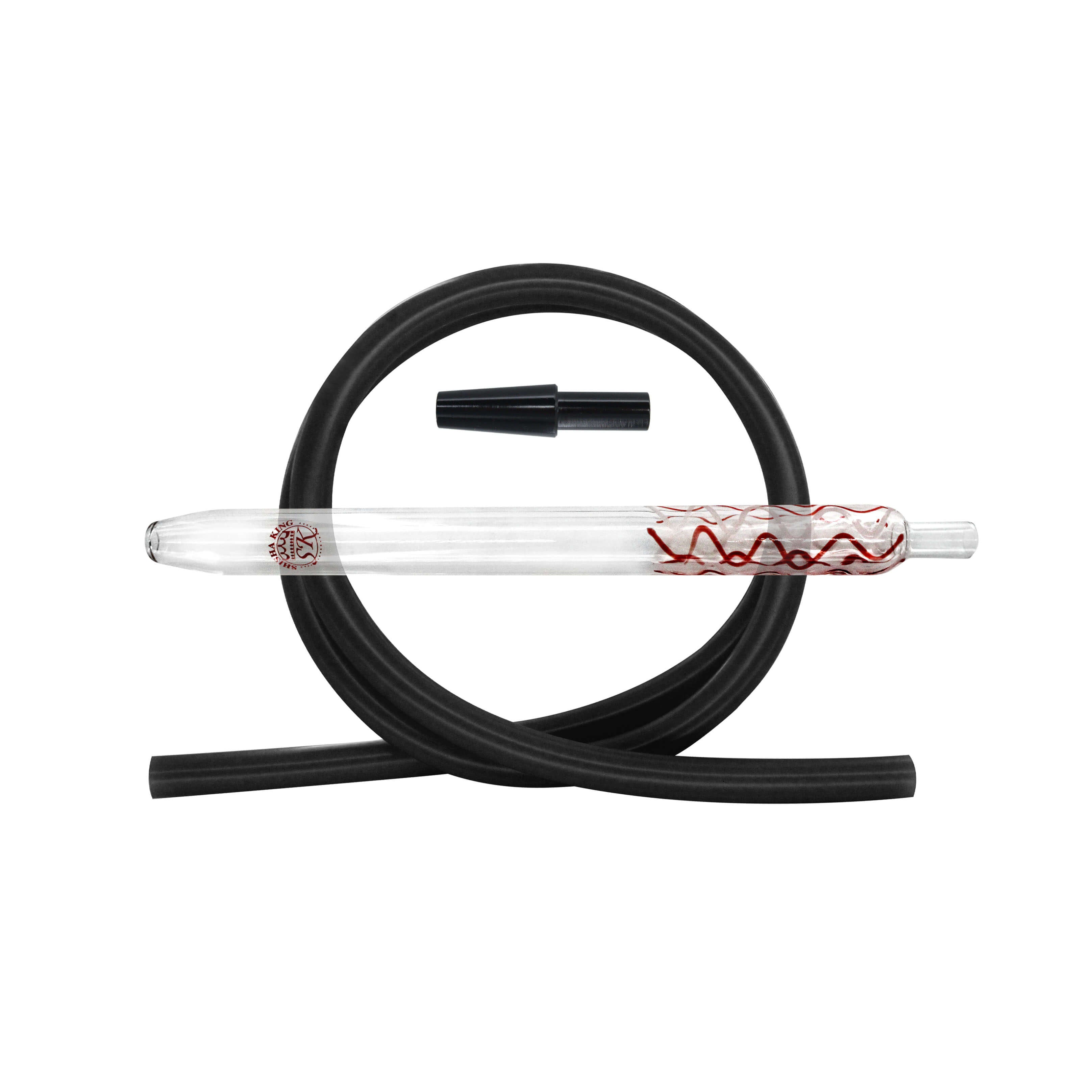 SKS Magic Stripes Silikonschlauchset - Red-White/Black