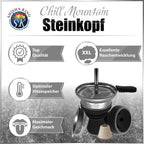 Shisha King Steinkopf Set "Chill Mountain" - Green