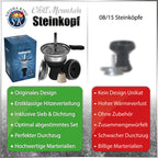 Shisha King Steinkopf Set "Chill Mountain" - Green