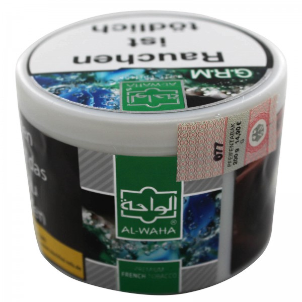 Al Waha Shisha Tabak 200g Grap Min / G.R.M.