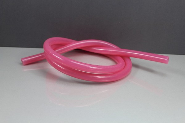 SK Glänzend Silikonschlauch-Pink Transparent
