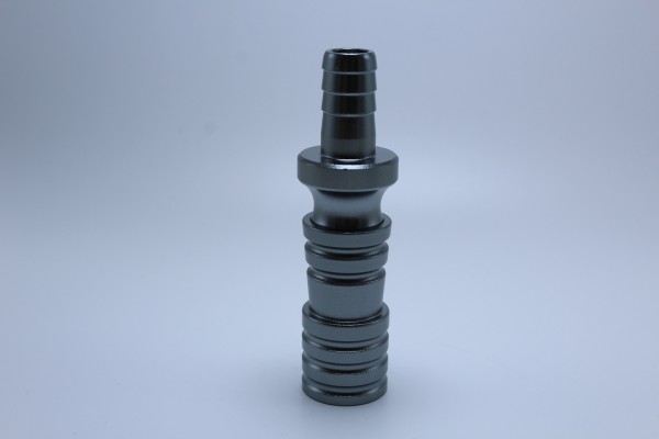 SKS 610-618 Schlauchadapter mit Schliff-Grey