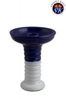 Lotus Bowl-Blue/White