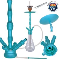 SKS 610 VAPOR Shisha Wasserpfeife Set Skyblue / Clear SKS 610 VAPOR Shisha Wasserpfeife Set Skyblue / Clear