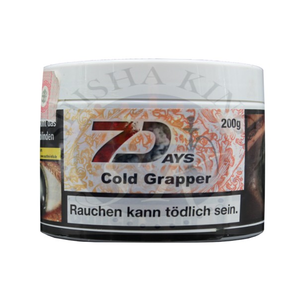 7 Days Classic Shisha Tabak 200g Cold Grapper