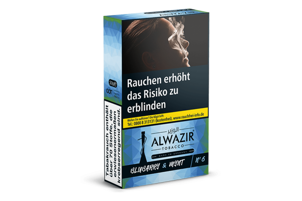 Al Wazir 50g-Blubarry Mynt-No 6