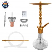 SKS 620 Magnoon Shisha Wasserpfeife Set Gold / Clear SKS 620 Magnoon Shisha Wasserpfeife Set Gold / Clear