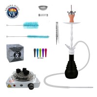 SKS 610 V.A.P.O.R. Shisha Mega Set white / black SKS 610 V.A.P.O.R. Shisha Mega Set white / black