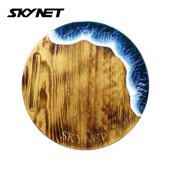 Skynet Kopfbau-Brett rund in der Farbe blau