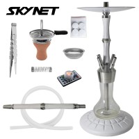 Skynet ENZO Shisha Wasserpfeife Set White Shoot Skynet ENZO Shisha Wasserpfeife Set White Shoot