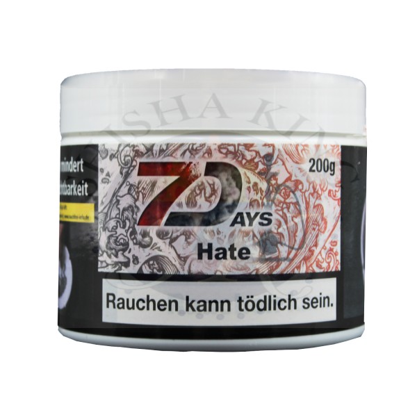 7 Days Classic Shisha Tabak 200g Hate
