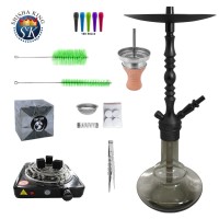SKS 619 Magnoon Shisha Mega Set Black / Light Black SKS 619 Magnoon Shisha Mega Set Black / Light Black