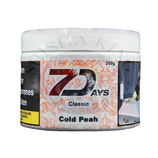 7 Days Classic Shisha Tabak 200g Cold Peah