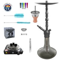 SKS 620 Magnoon Shisha Mega Set Grey / Light Black SKS 620 Magnoon Shisha Mega Set Grey / Light Black