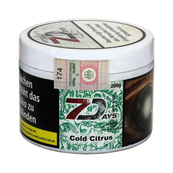 7 Days Classic Shisha Tabak 200g Cold Citrus