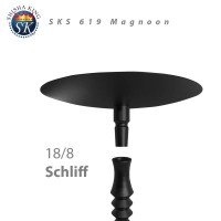 Vorschau: SKS 620 Magnoon Shisha Black / Clear Kohleteller Vorschau: SKS 620 Magnoon Shisha Black / Clear Kohleteller